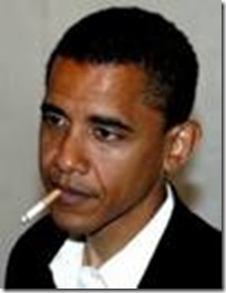 obama smokin