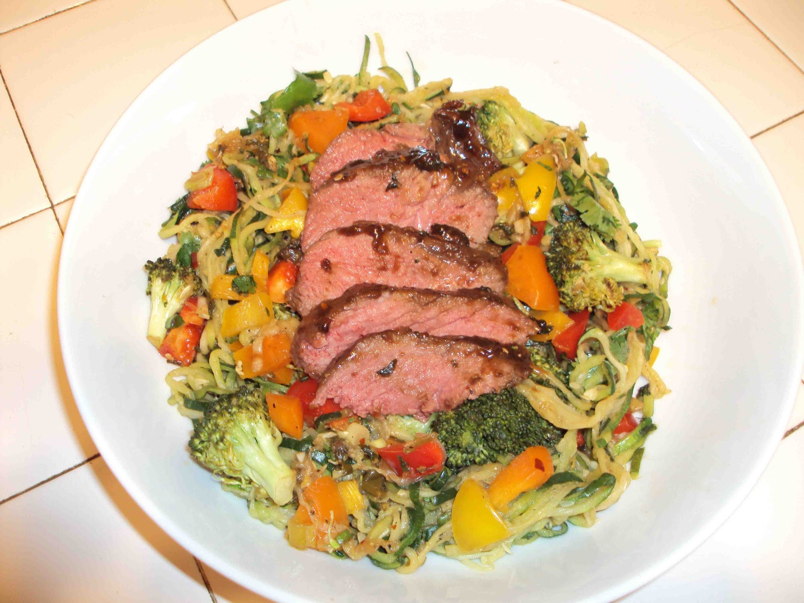 Paleo Recipe Showdown: Orange Beef Noodles!