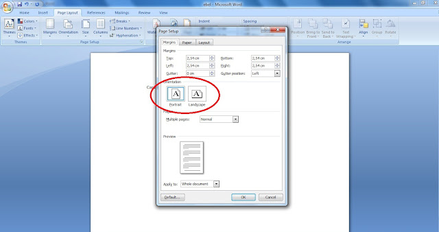 Cara Mengatur Ukuran kertas di MS Word Sebelum di Print