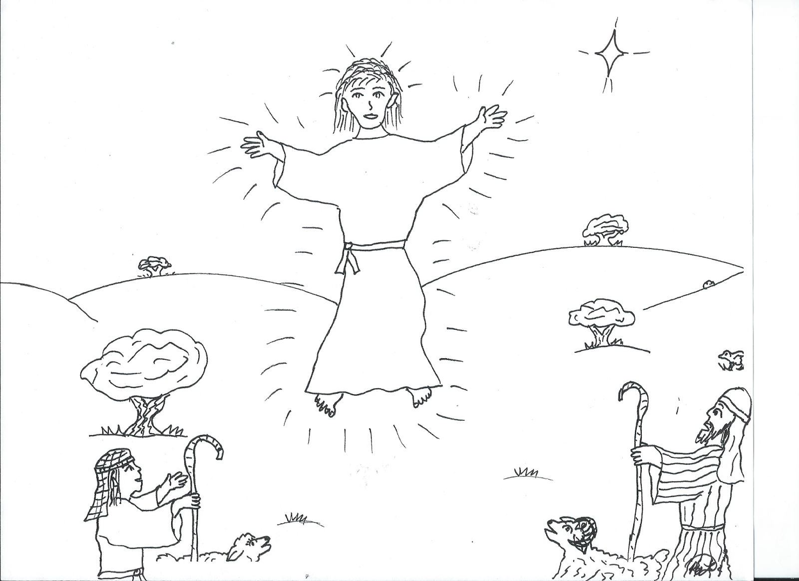 An Angel announced the birth of Jesus When Jesus was born the angels appeared to shepherds