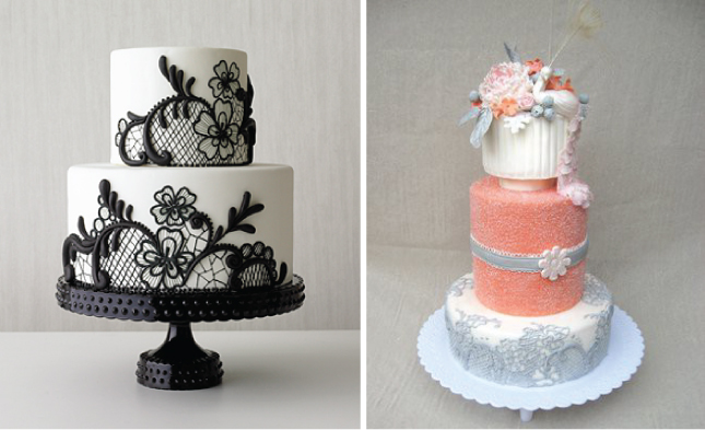 Wedding Trends Lace Cakes