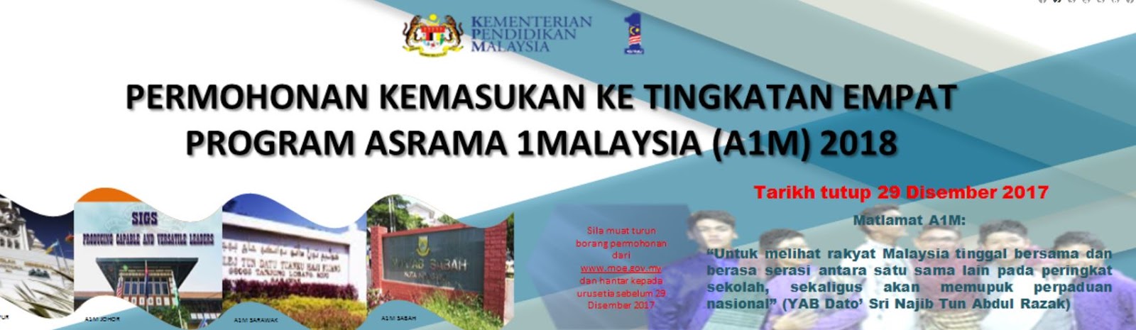 PERMOHONAN KEMASUKAN KE TINGKATAN 4 PROGRAM ASRAMA ...