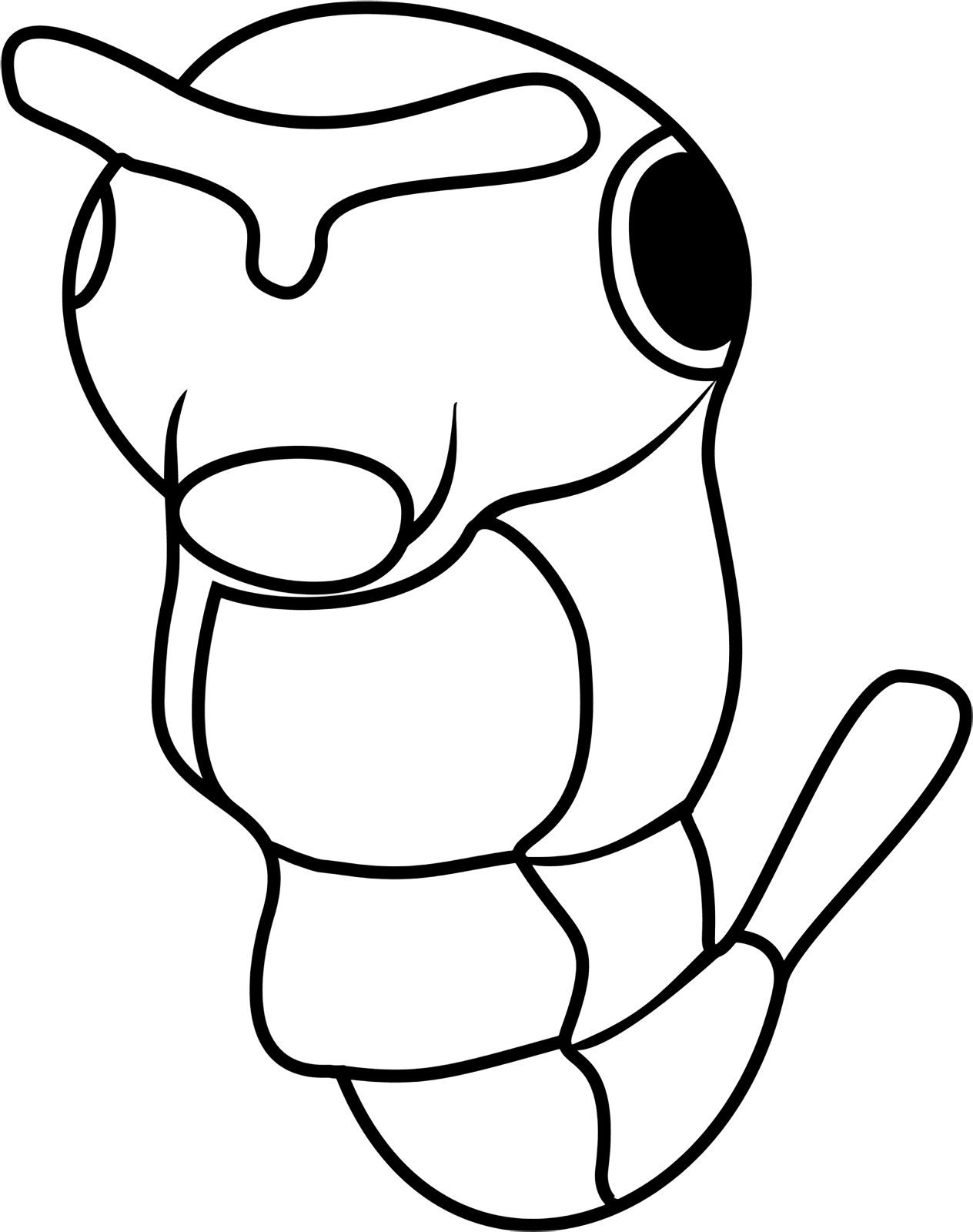 Collection of Caterpie  Coloring  Pages  to Download Free 