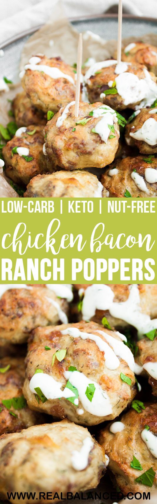 CHICKEN BACON RANCH POPPERS