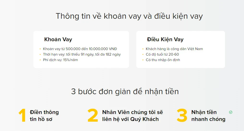 Vay tiền Binvay nhận nhanh không