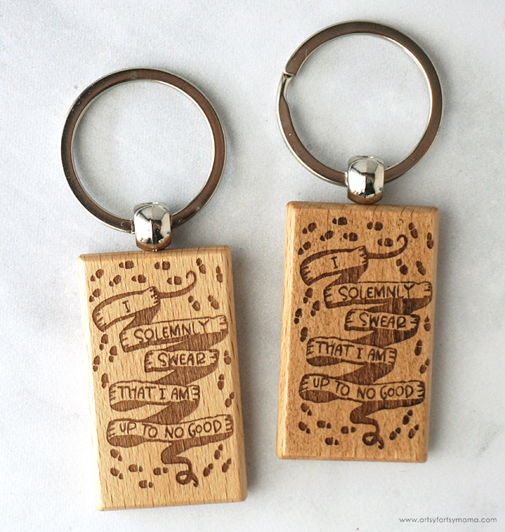 Harry Potter Marauder's Map Keychain