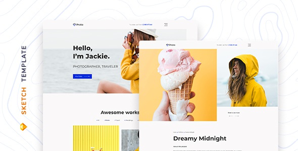 Proto - Photographer Portfolio for Sketch 