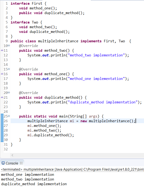multiple inheritance