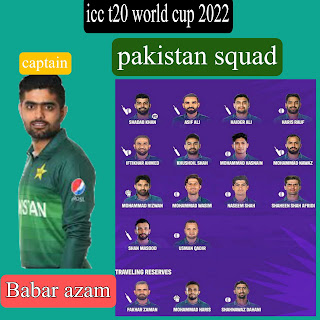 Icc t20 world cup 2022 pakistan squad