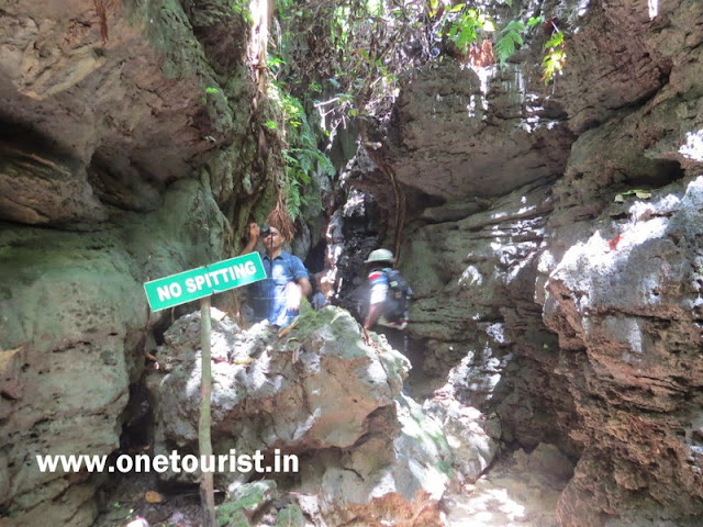 limestone caves , baratang, middle andaman