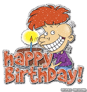 happy birthday cake graphics. Happy Birthday - Boy With Cake