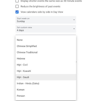 Cara menampilkan penanggalan Hijriah di Google Calendar,Hijr on Google Calendar