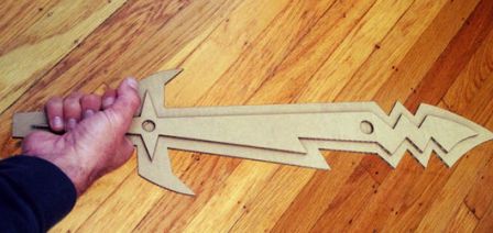 SAYANG Anak  BerKREASI Pedang Mainan  dari  KARDUS 