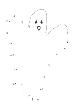 halloween printables dot to dot