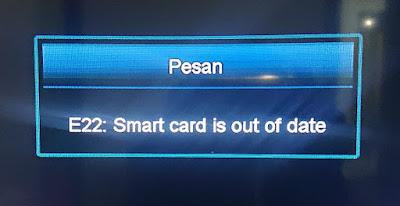 Pesan Smart Card Is Out Of Date