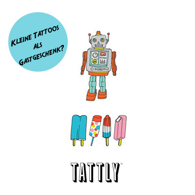 Kleine Tattoos als Gastgeschenke