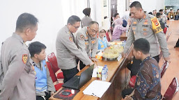 Kapolres Pinrang Dampingi Karo SDM Asistensi Rikmin Awal Rekrutmen TA. 2023