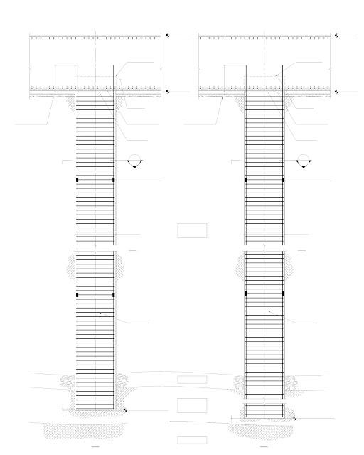 Blueprint detail of two testing piles of Kingdom Tower, world's tallest building under construction in Jeddah, Saubi Arabia