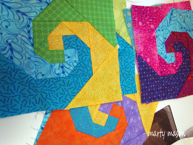 Snail's Trails Quilt Blocks