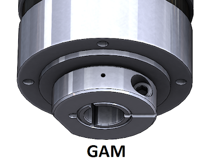 GAM Gearbox with radial clamping to prevent motor slippage