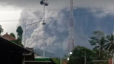 Gunung Semeru Meletus, Keluarkan Awan Panas, Hari Ini, Sabtu, 16 Januari 2021 Petang