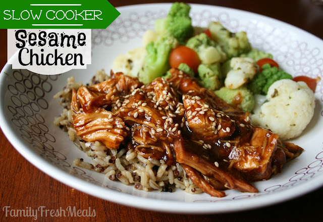 Sweet Slow Cooker Sesame Chicken Recipe - Family Fresh Meals