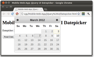 jQuery UI - datepicker