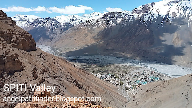 A bird's eye view of Kaza, Lahaul & Spiti, H.P.