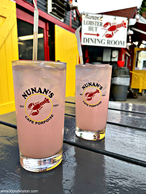 Pink Lemonade en Nunan's Lobster Hut, Maine