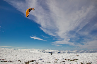 Esquí con Parapente en la Sierra de Madrid Peñalara