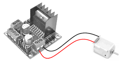 L298N Dual H-bridge with DC Motor and Arduino Uno