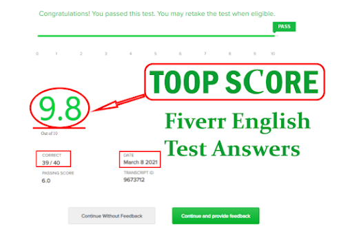 fiverr english test question answers 2021