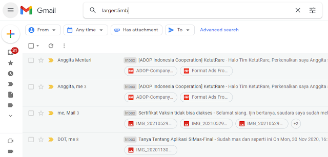 Cara Cepat Menghapus Email yang Berukuran Besar di Gmail