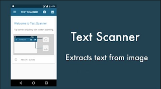 Text Scanner from image on android example