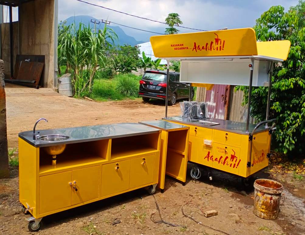 Gerobak Thai Tea Unik Jasa gerobak unik Bandung 