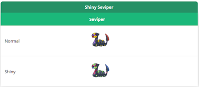 Seviper pokemon go ||  Shiny Seviper di Pokemon GO , inilah penjelasannya