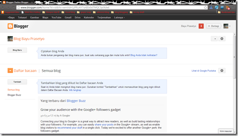 halaman depan blogger