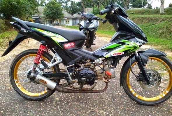 modifikasi motor honda blade 110