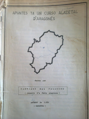 Apuntes ta un curso alazetal d´aragonés, Santiago Bal Palacios, 1976