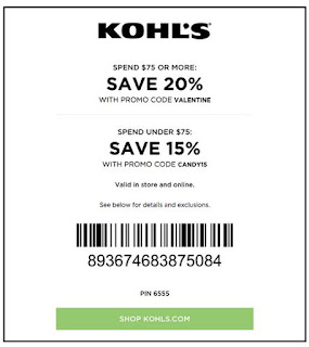 kohls coupons 2018