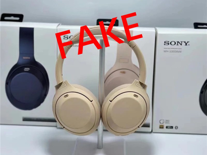 Fake Sony WH-1000XM4 headset WH1000XM4 what to look for