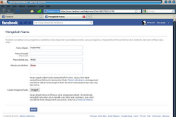 Cara Mengganti Nama Facebook Sepuas Nya Versi 2012