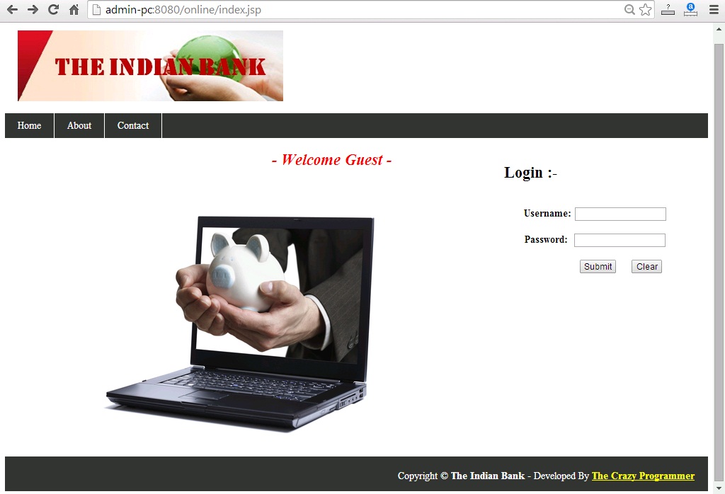 Online Banking System Project in JSP (Advance Java) - The ...