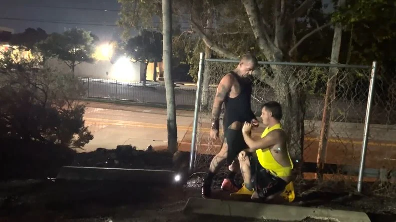 A Night Out with a Gay Stranger - gay outdoors