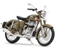 ROYAL ENFIELD CLASSIC 500 1:12 SCALE MODEL DESERT STORM