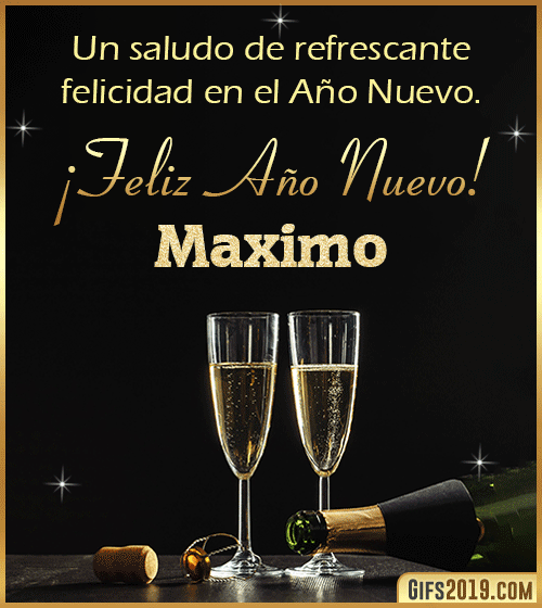 Saludos de año nuevo para maximo Saludos de año nuevo para maximo