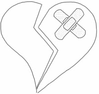 Work based on several others. Link for info: http://commons.wikimedia.org/wiki/File:Broken_Love_Heart_bandaged_2_nevit.svg