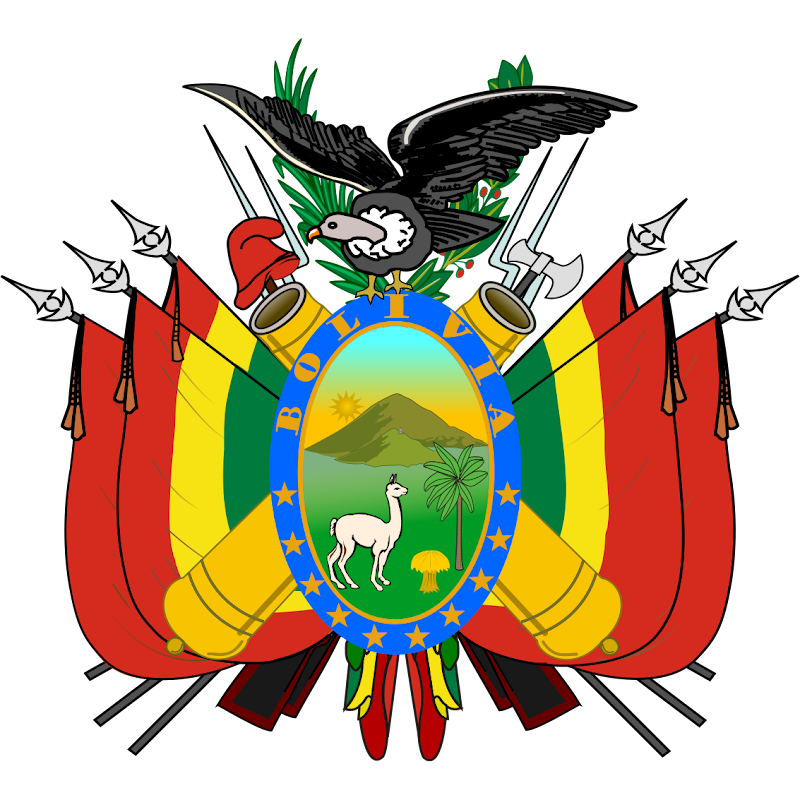 Logo Gambar Lambang Simbol Negara Bolivia PNG JPG ukuran 800 px