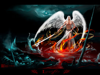 lucifer anime wallpaper angle white dark wing