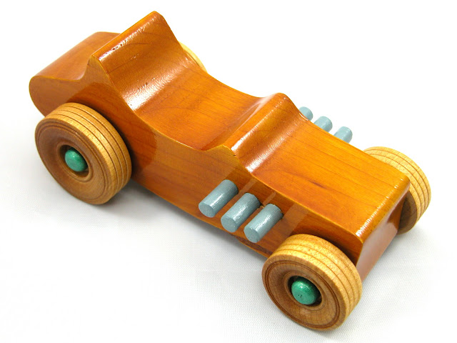 Wooden Toy Car - Hot Rod Freaky Ford - 1927 Ford - Bucket-T - T-Bucket